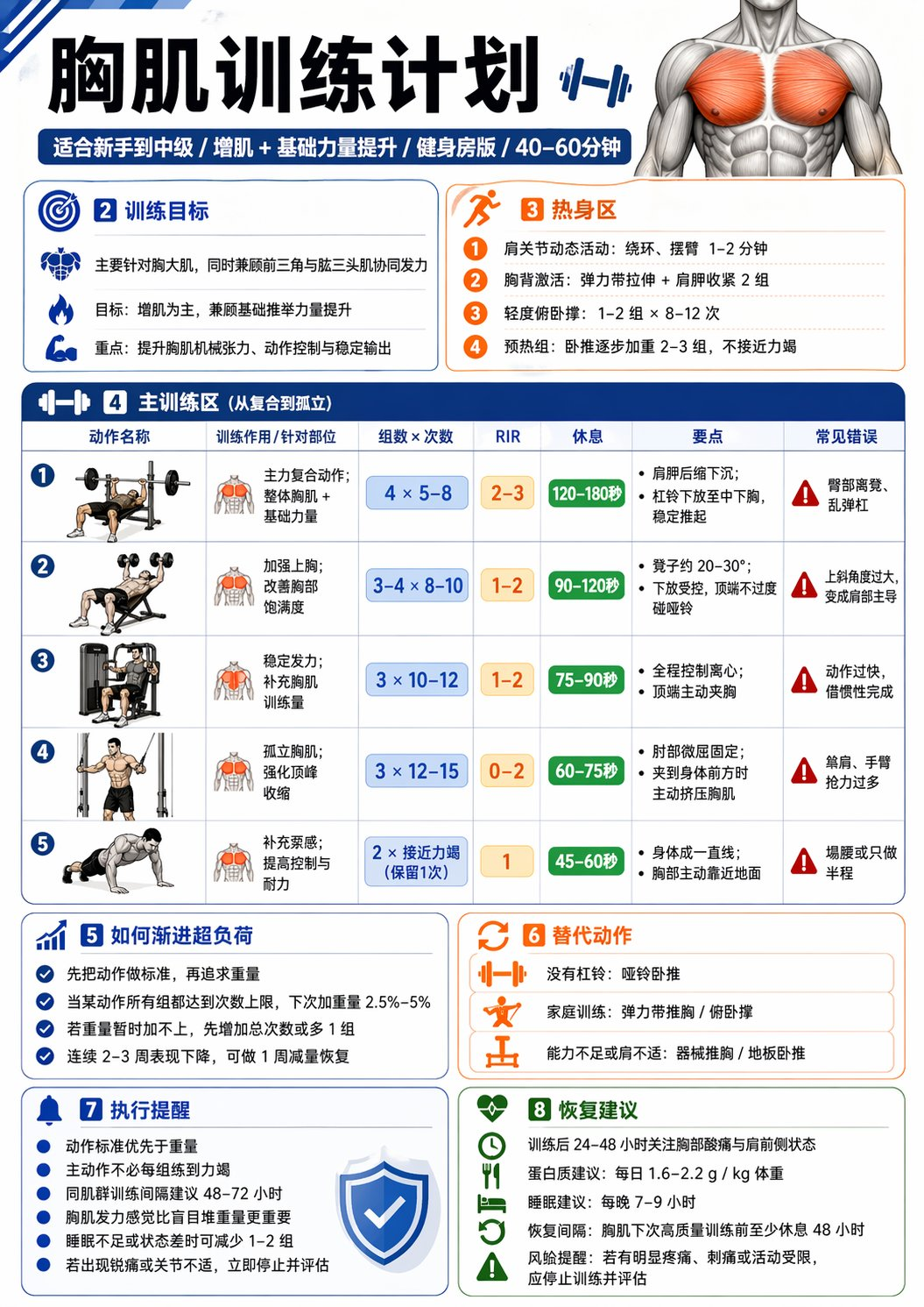 Flux 3 (flux-3.com) prompt example: Fitness Training Infographic