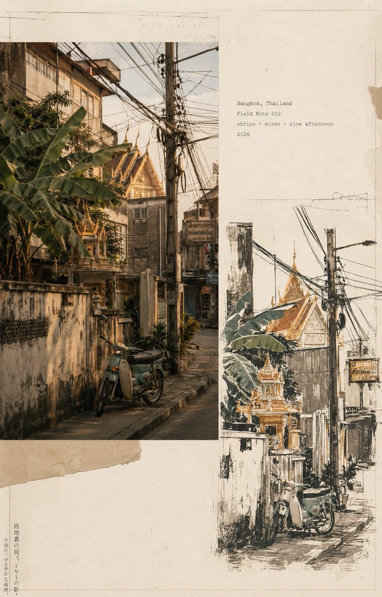 Flux 3 (flux-3.com) prompt example: Vintage Travel Journal Collage