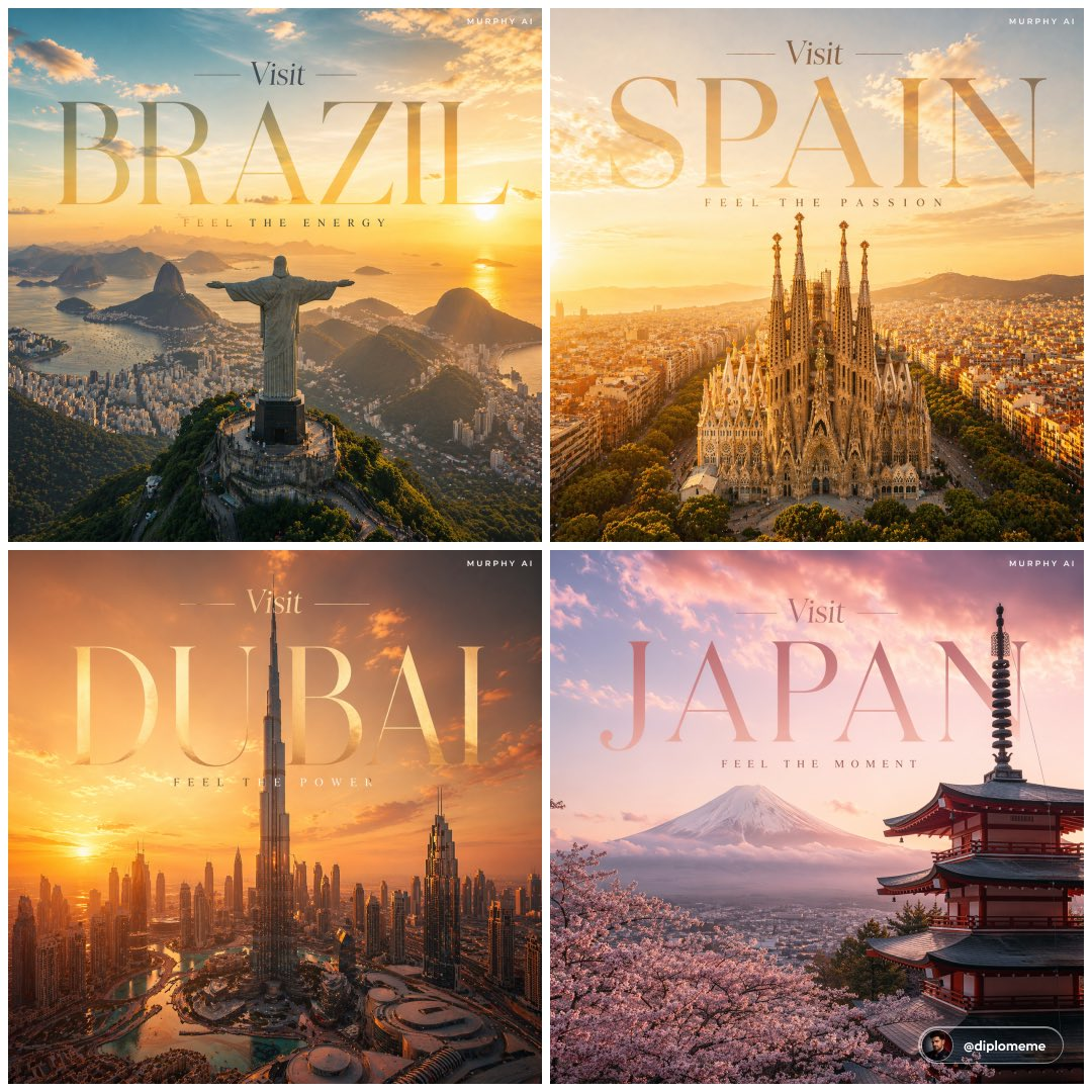 Flux 3 (flux-3.com) prompt example: Barcelona luxury travel poster