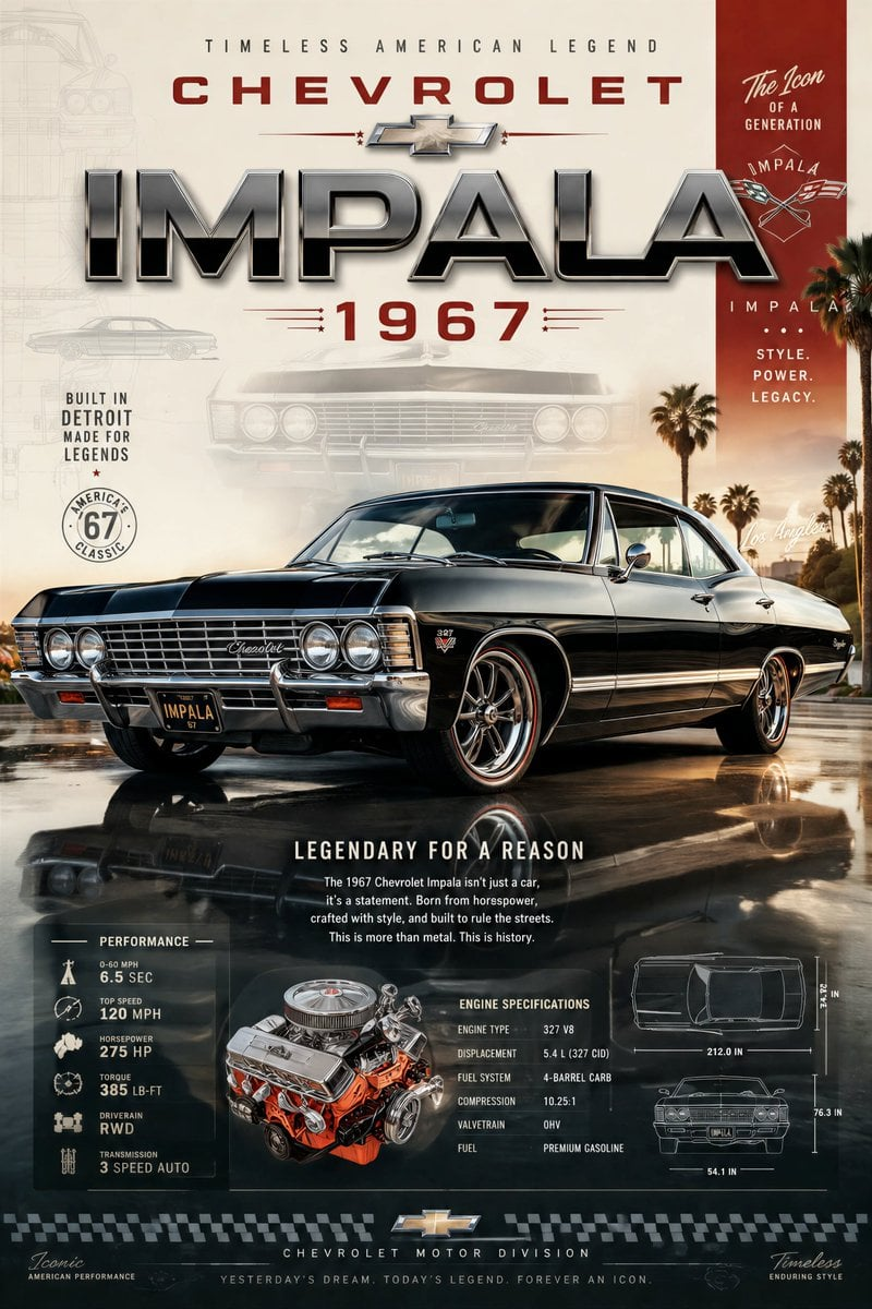 Flux 3 (flux-3.com) prompt example: Hero automotive poster