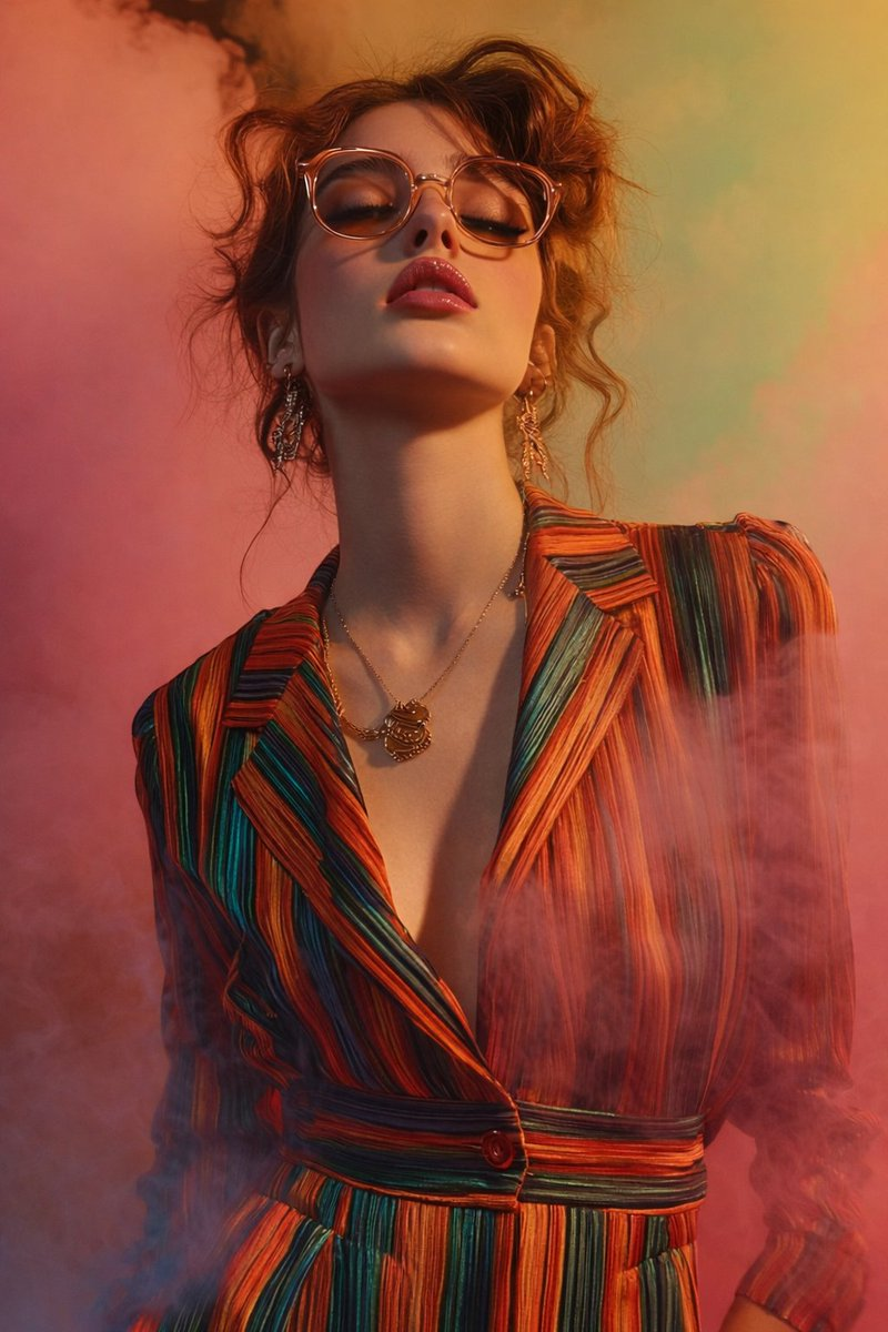 Flux 3 (flux-3.com) prompt example: Close-up fashion editorial