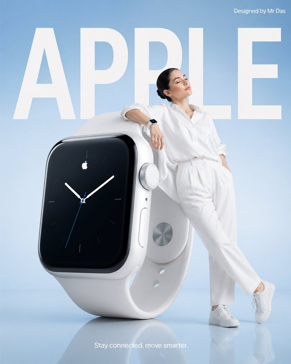 Flux 3 (flux-3.com) prompt example: Oversized smartwatch advertisement