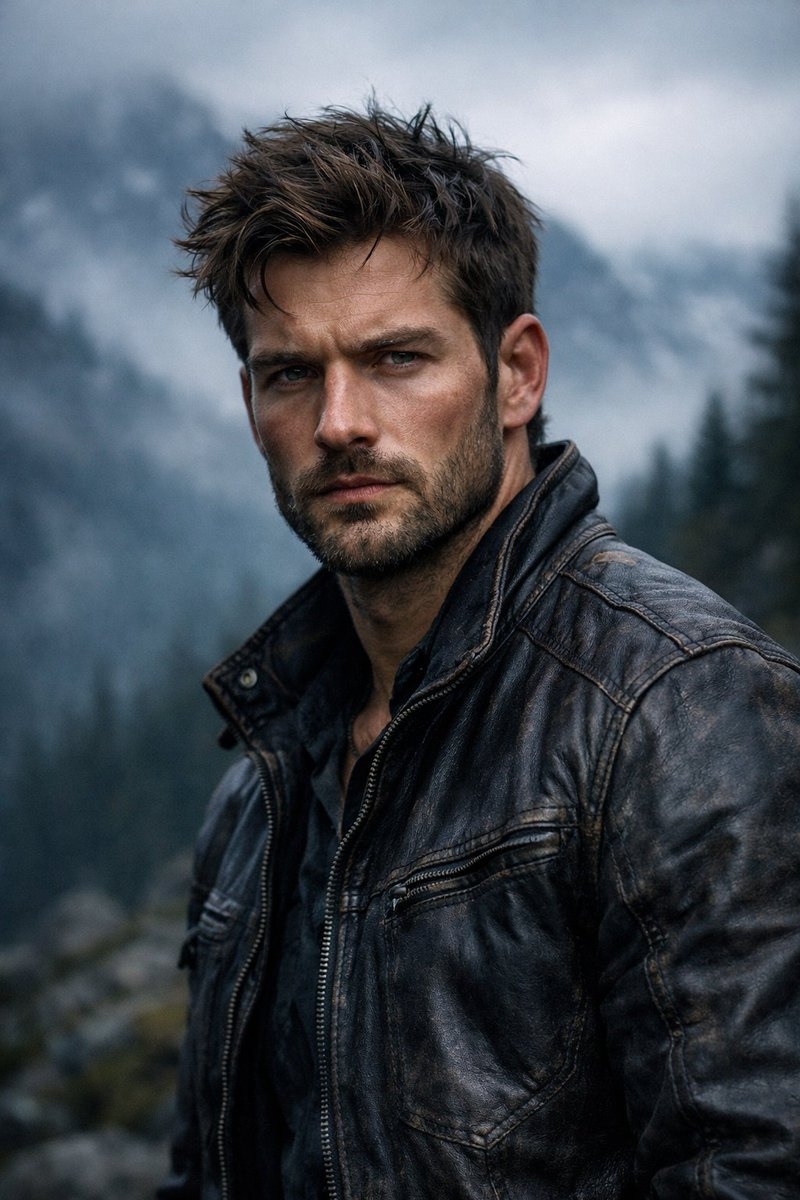 Flux 3 (flux-3.com) prompt example: Rugged outdoor adventure portrait