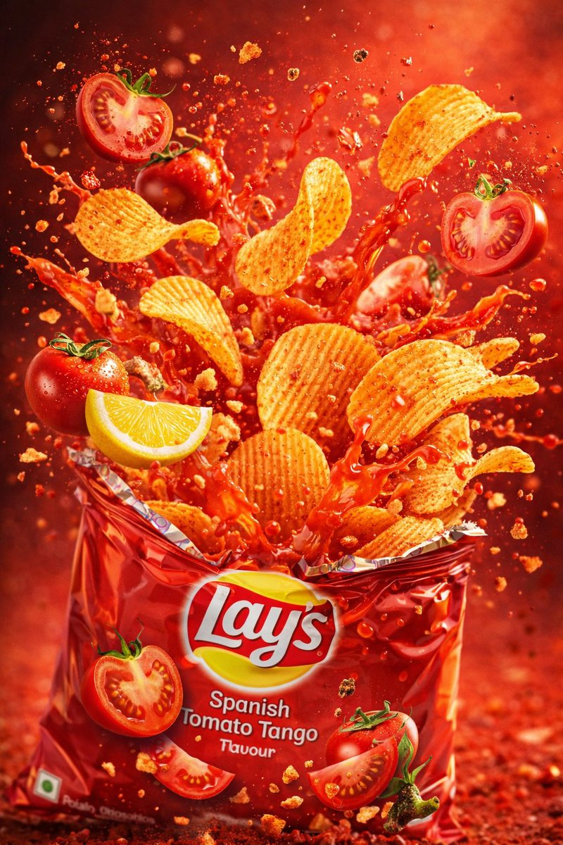Flux 3 (flux-3.com) prompt example: Tomato snack explosion