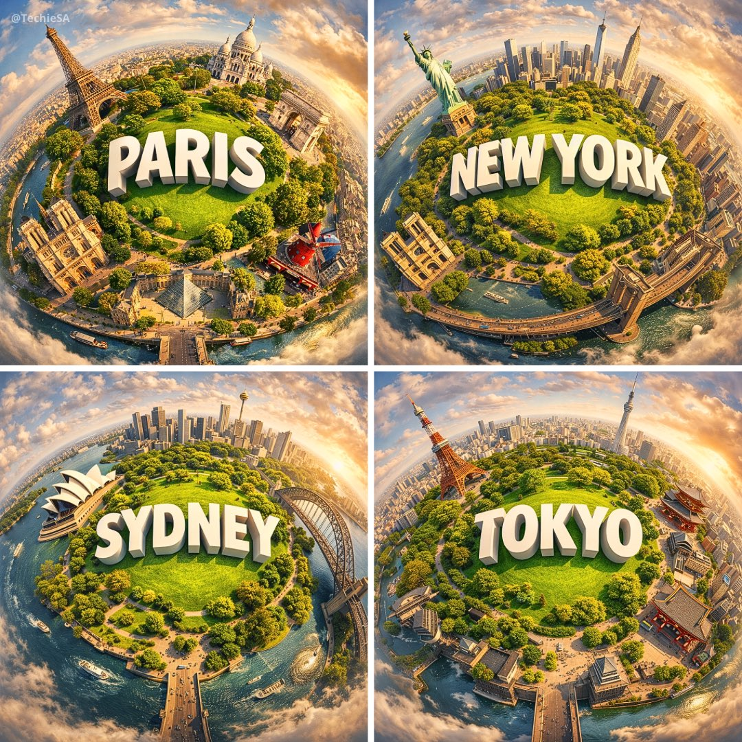 Flux 3 (flux-3.com) prompt example: Miniature city planet